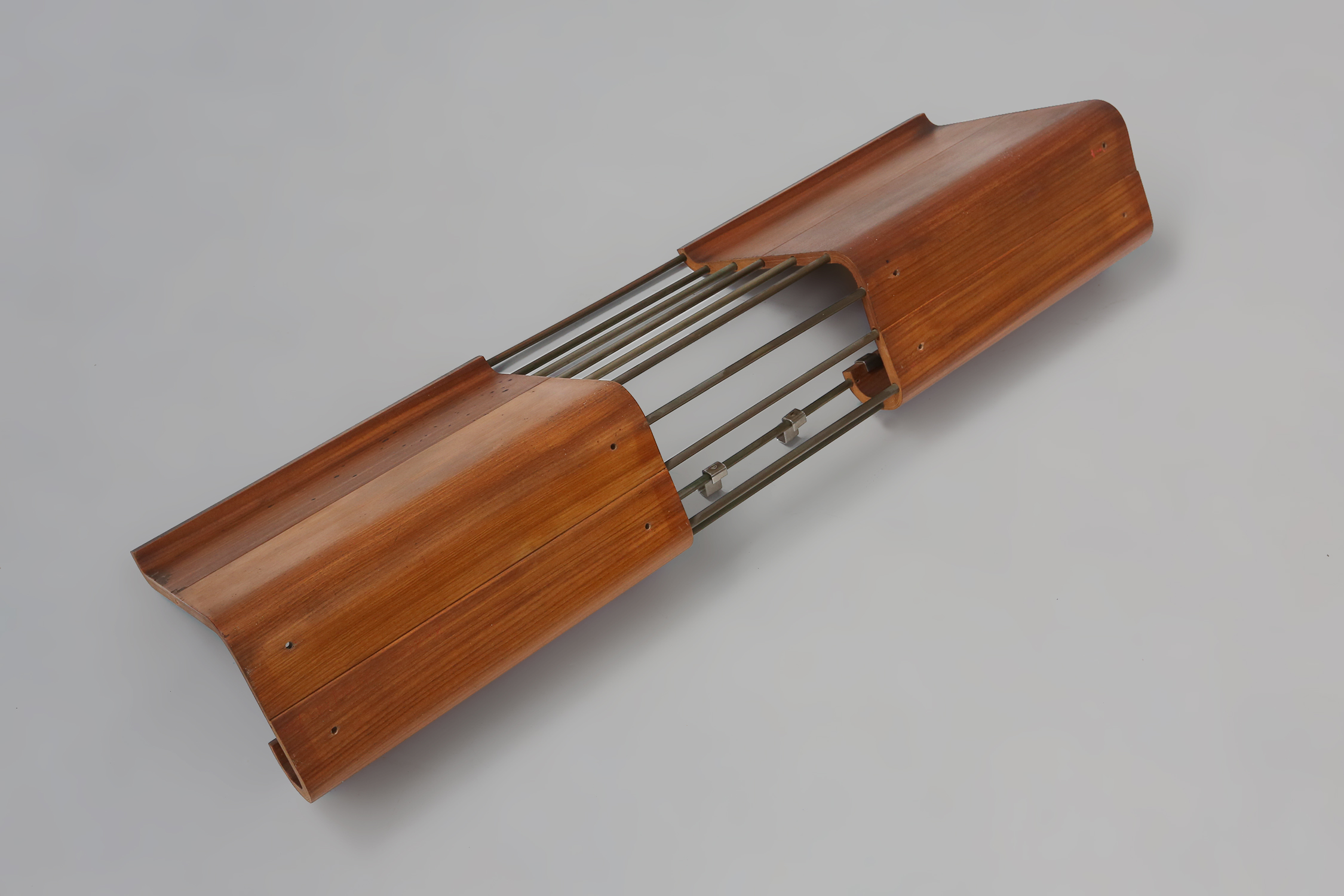 Mid-century coatrack by De Coene in bent plywood, Belgium 1960thumbnail